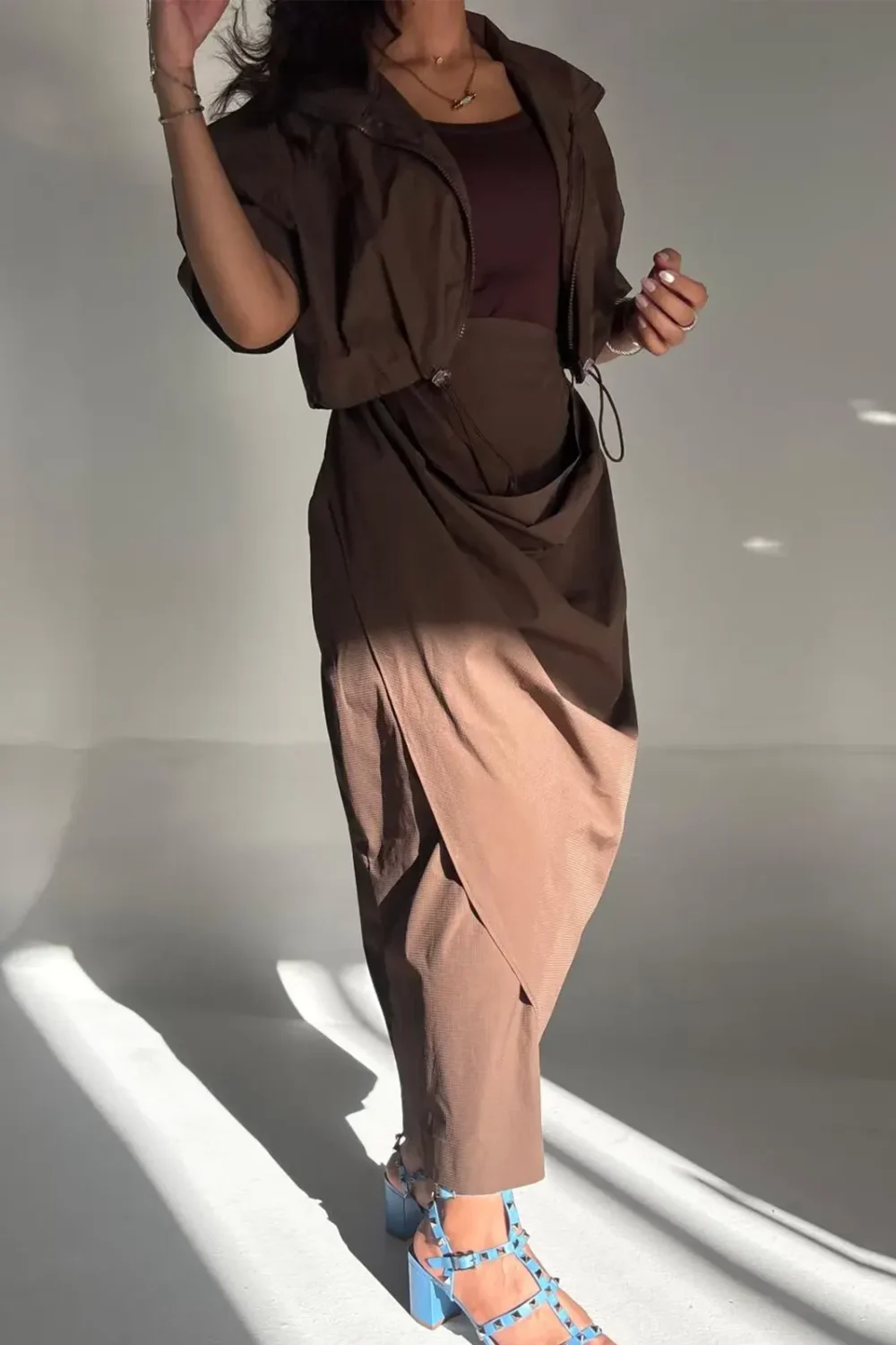 Mocha aura sets - Luxury Kuwaiti Fashion by Sarah Alsaleh (Image 1)