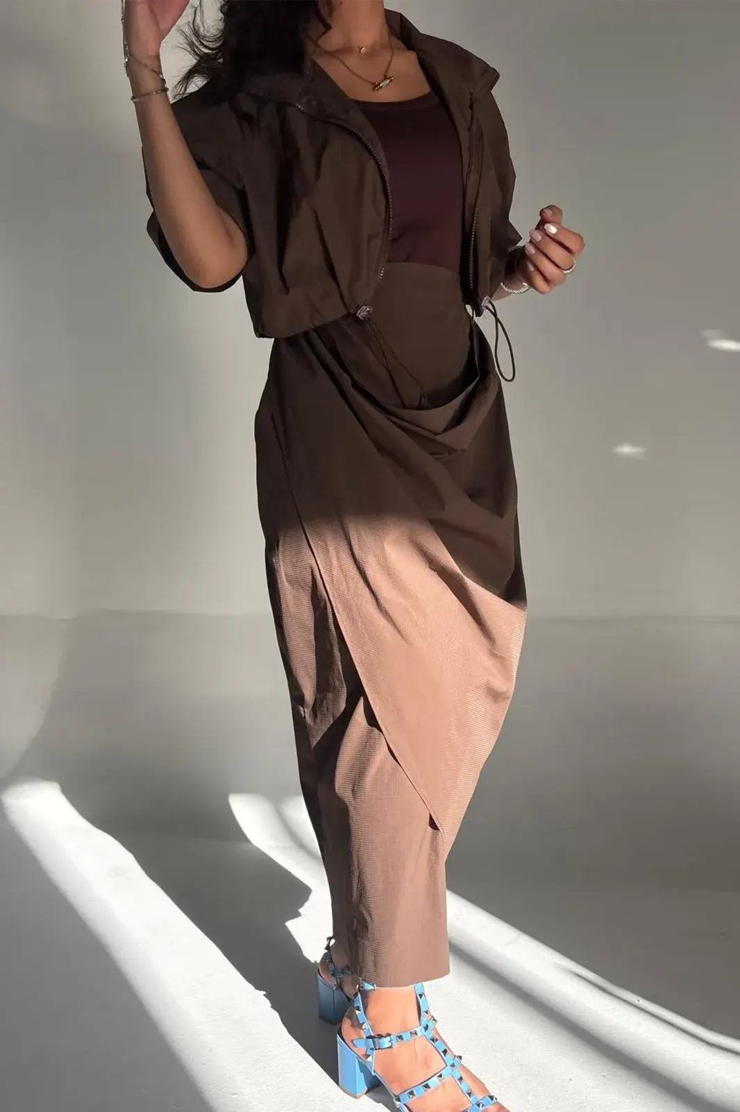 Mocha aura sets - Luxury Kuwaiti Fashion by Sarah Alsaleh (Image 1)