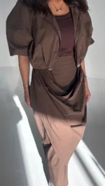 Mocha aura sets - Luxury Kuwaiti Fashion by Sarah Alsaleh (Image 4)