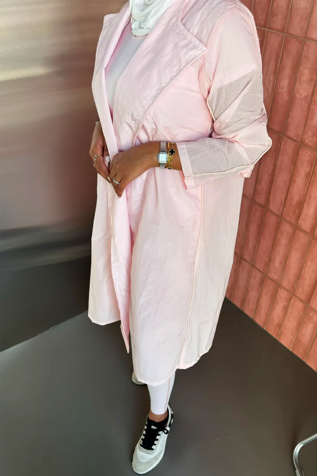 Rose Trenchi Jacket Kuwait Rose Trenchi Jacket - Luxury Kuwaiti Fashion by Sarah Alsaleh (Image 1)
